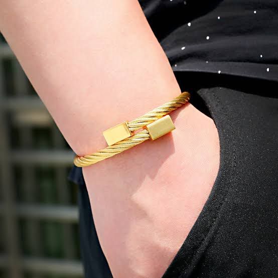 Golden Titanium Cuff