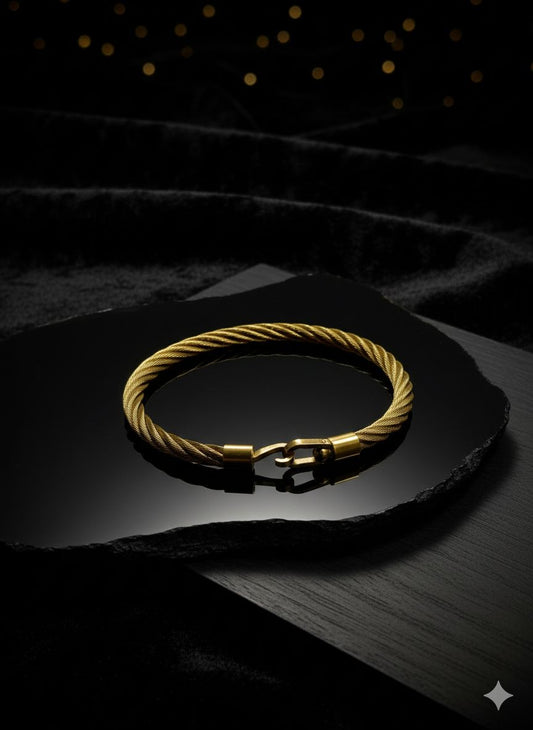 Golden Wire Cuff