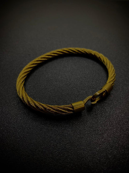 Golden Wire Cuff